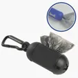 Dog Poop Bag Dispenser with Carabiner — view 2