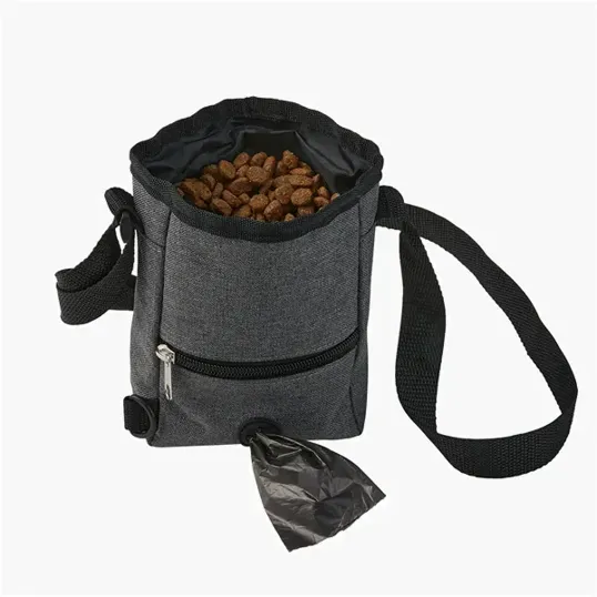3-in-1 Pet Treat Carrier Pouch with Poop Bag Dispenser — view 5