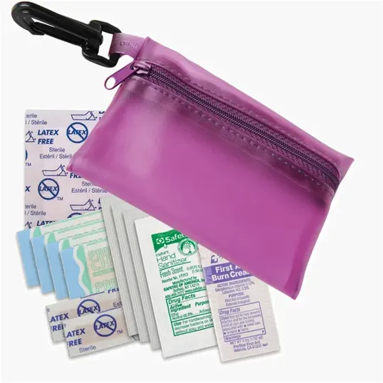 Zippered First Aid Kit with Carabiner Clip — view 12