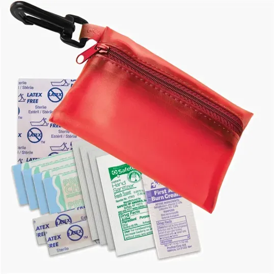 Zippered First Aid Kit with Carabiner Clip — view 13