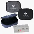Travel Pill Organizer with 8 Compartments