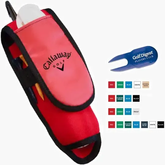 Golf Ball Caddy Tool with Divot Repair