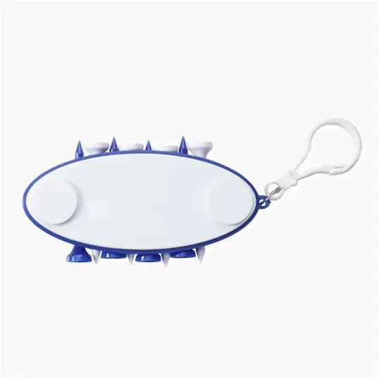 Oval Golf Tee Carrier with Ball Markers and Tees — view 4