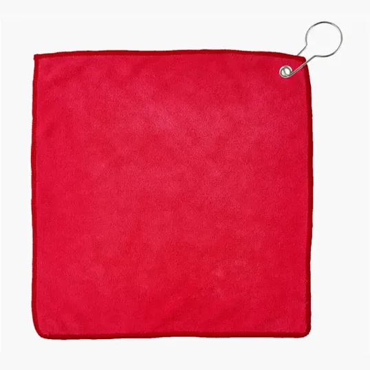 Microfiber Golf Towel with Hook, 11 1/2" x 11 1/2" — view 5