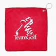 Microfiber Golf Towel with Hook, 11 1/2" x 11 1/2" — view 4