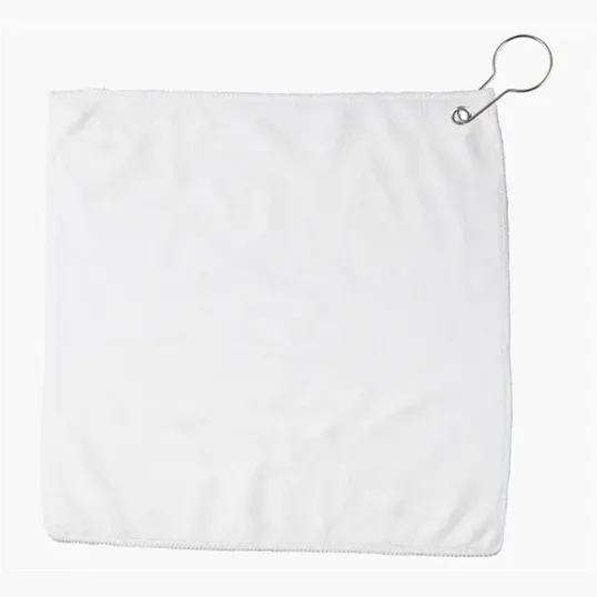 Sublimated Microfiber Golf Towel with Grommet — view 2