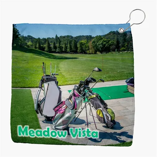 Sublimated Microfiber Golf Towel with Grommet
