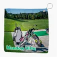 Sublimated Microfiber Golf Towel with Grommet