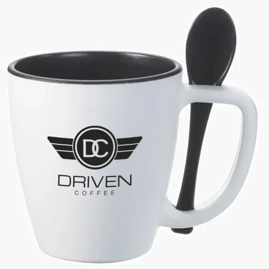 Stir'N Sip Double-Wall Insulated Mug with Spoon, 16 oz — view 2