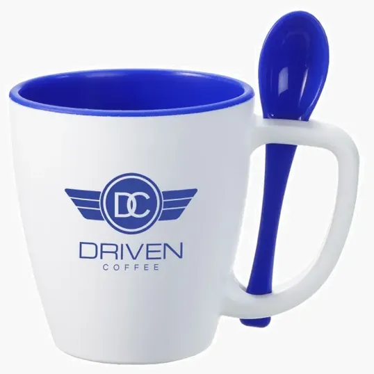 Stir'N Sip Double-Wall Insulated Mug with Spoon, 16 oz — view 3