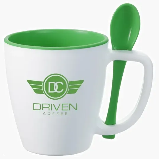 Stir'N Sip Double-Wall Insulated Mug with Spoon, 16 oz — view 4