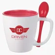Stir'N Sip Double-Wall Insulated Mug with Spoon, 16 oz