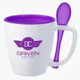Stir'N Sip Double-Wall Insulated Mug with Spoon, 16 oz — view 9