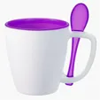 Stir'N Sip Double-Wall Insulated Mug with Spoon, 16 oz — view 18