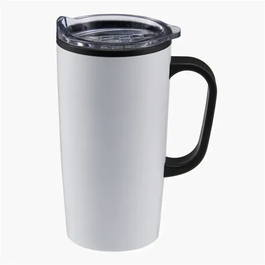 Evans 20 oz Stainless Steel Travel Mug with Handle — view 11