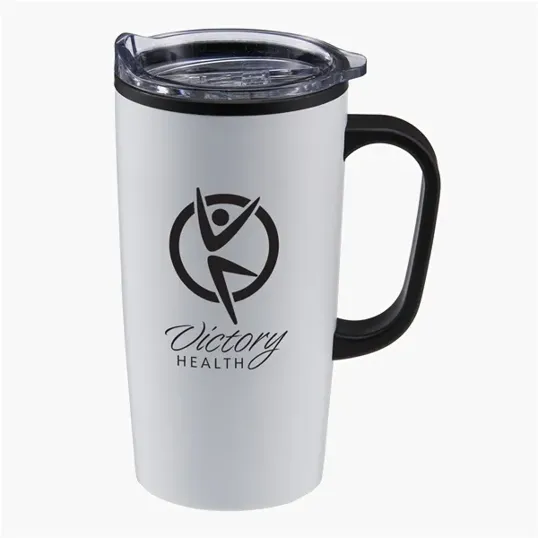 Evans 20 oz Stainless Steel Travel Mug with Handle — view 4