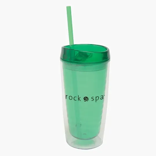 16 oz Vivid Travel Tumbler with Lid and Straw — view 6