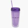 16 oz Vivid Travel Tumbler with Lid and Straw — view 7