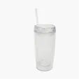 16 oz Vivid Travel Tumbler with Lid and Straw — view 8