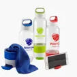 Sports Water Bottle with Cooling Towel, 17 oz