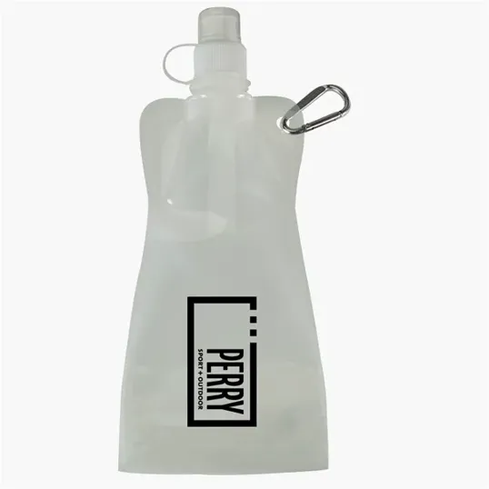 16 oz Collapsible Water Bottle with Carabiner — view 2