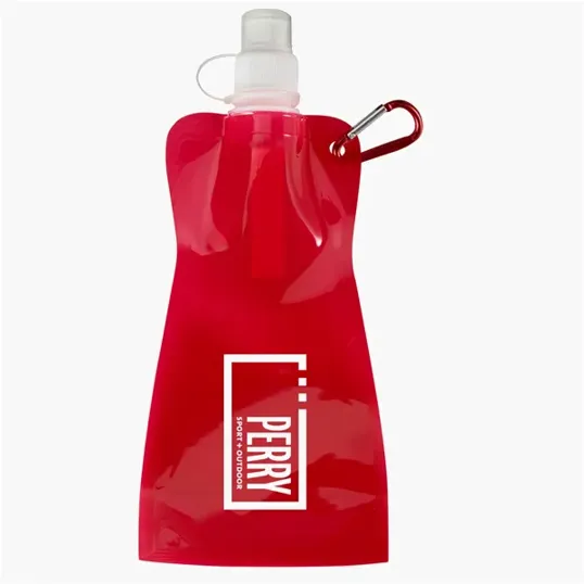 16 oz Collapsible Water Bottle with Carabiner — view 4
