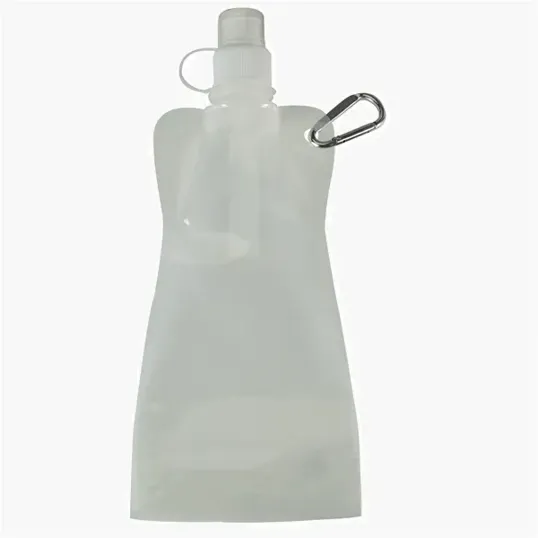 16 oz Collapsible Water Bottle with Carabiner — view 6