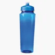 Evans 24 oz. Plastic Sports Bottle with Hydration Measurements — view 3