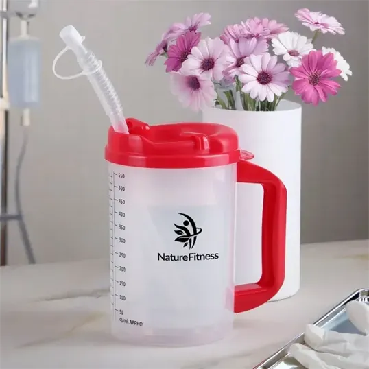 20 oz. Measurement Mug with Lid and Straw