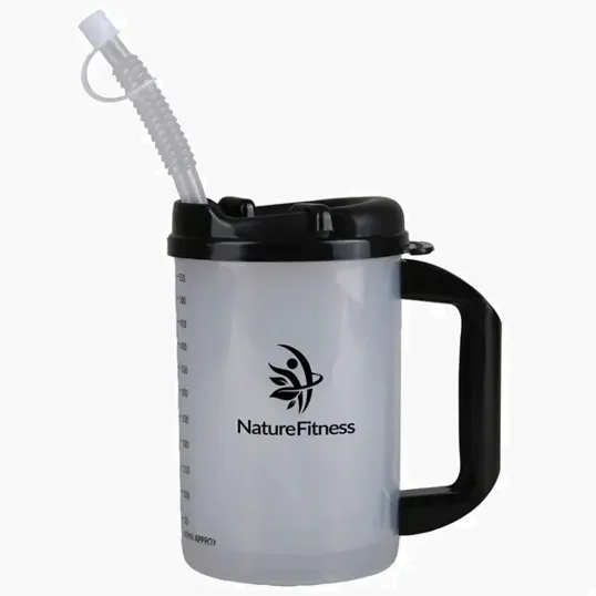 20 oz. Measurement Mug with Lid and Straw — view 2