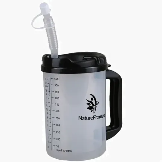 20 oz. Measurement Mug with Lid and Straw — view 3