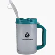 20 oz. Measurement Mug with Lid and Straw — view 6
