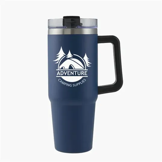 30 oz. Vancouver Stainless Steel Insulated Mug with Straw — view 5