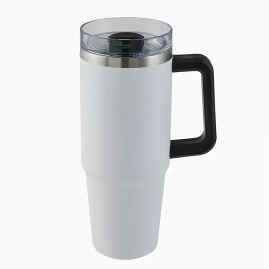 30 oz. Vancouver Stainless Steel Insulated Mug with Straw — view 6