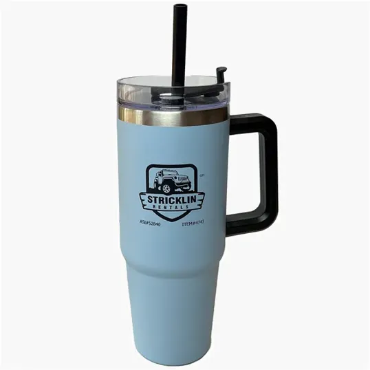 30 oz. Vancouver Stainless Steel Insulated Mug with Straw