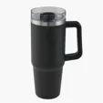 30 oz. Vancouver Stainless Steel Insulated Mug with Straw — view 2