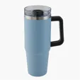 30 oz. Vancouver Stainless Steel Insulated Mug with Straw — view 8