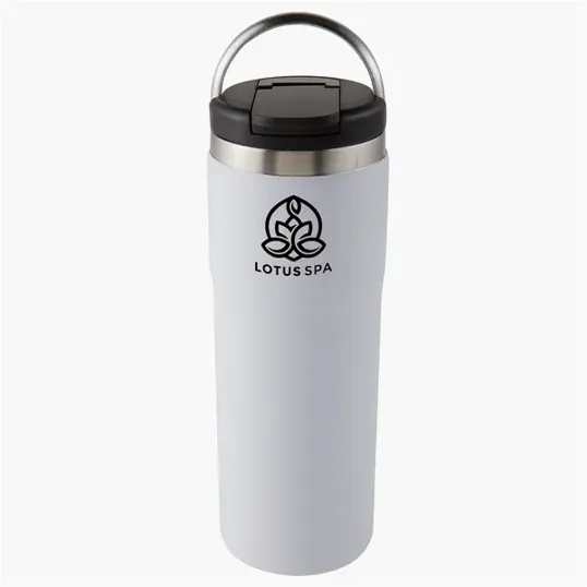 Evans 20 oz Stainless Steel Bottle with Carrying Handle — view 3
