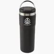 Evans 20 oz Stainless Steel Bottle with Carrying Handle — view 4