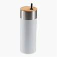 Evans 20 oz Stainless Steel Travel Tumbler with Bamboo Lid & Straw — view 10