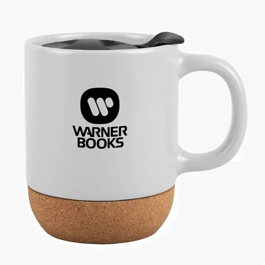 12 oz. Ceramic Mug with Cork Base and Slide-Locking Lid — view 8