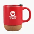 12 oz. Ceramic Mug with Cork Base and Slide-Locking Lid — view 7