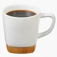 Evans 11 oz. Ceramic Coffee Mug with Removable Bamboo Coaster — view 3