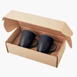 Pacific Ceramic Mugs Gift Set, 12 oz