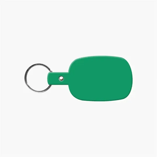 Rounded Rectangle Key Tag with Split Ring — view 23