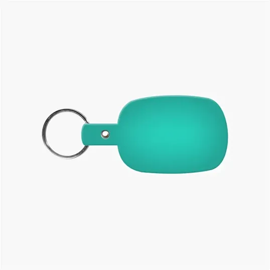 Rounded Rectangle Key Tag with Split Ring — view 26