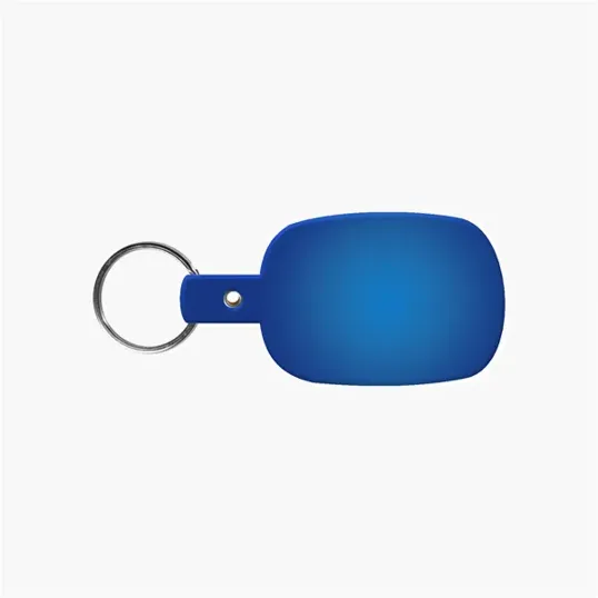 Rounded Rectangle Key Tag with Split Ring — view 27