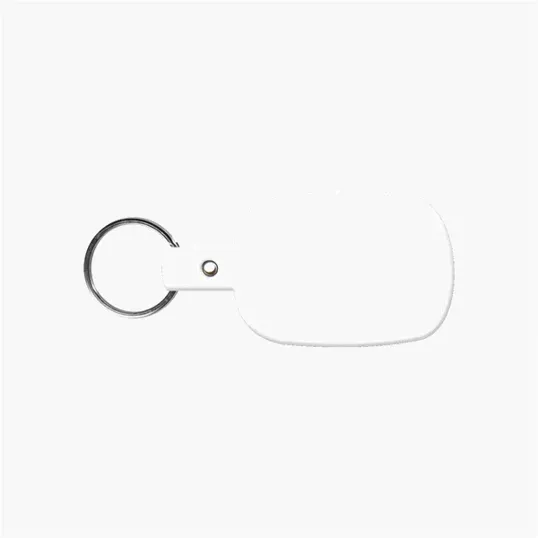Rounded Rectangle Key Tag with Split Ring — view 34