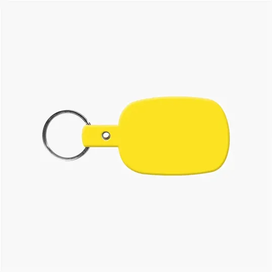 Rounded Rectangle Key Tag with Split Ring — view 35