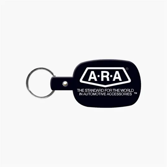 Rounded Rectangle Key Tag with Split Ring — view 2